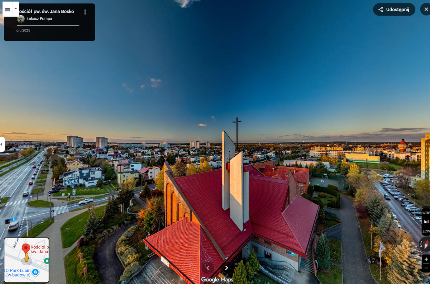 Spacer wirtualny - zewnątrz